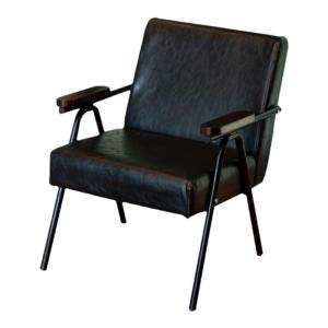 Japanese Retro Iron Dining Chair Industrial Style Coffee Shop Bar Restaurant Backrest Chair Middle Ancient Single Sofa Black