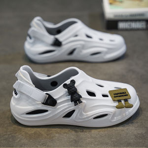 Mens Summer Outdoor Wear Anti-Slip Sports Driving Large Size Beach Sandals Water-Proof Breathable EVA Slip-On Shoes