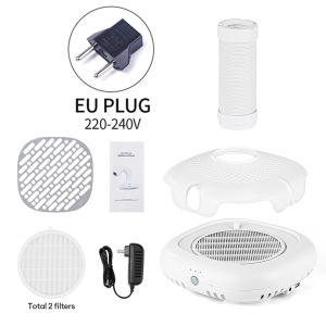 130W Brushless Double Use Nail Dust Extractor With Tube Elbow Nail Dust Collector Nail Art Manicure Powerful Vacuum Cleaner