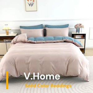 【Solid Color Fitted Bedsheet Bed Sheet Mattress Cover】Premium Thicker Fabric/Soft touch!