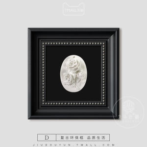 Valentines Day Gift 3D Rose Flower Relief Decorative Painting Tabletop Display for Boyfriend Girlfriend Modern Home Decor