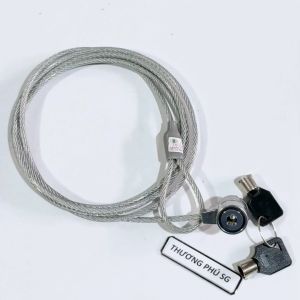 Khóa Laptop bằng Chìa đầu cắm: 1.8mm X 5.2mm (Cáp lớn dài 1.8M)