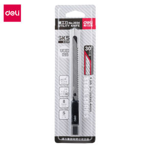 deli | 1pc Heavy Duty Alloy Steel Utility Knife Sharp Durable Multi-function Cutter for Box Opening Wallpaper Carving & Crafting