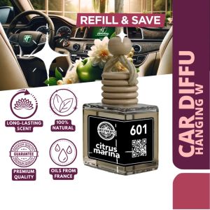 Aroma Bella 633 BAMBOO BREEZE Aromique Signature Eco-Hanging Diffuser Ultimate Car Diffuser Natural