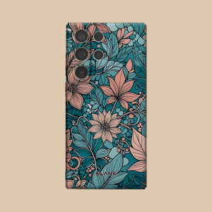Teal Daisy Grid For Samsung Galaxy S26 S25 S24 A56 A36 Phone Case Protection Cover for Women Girl Blank