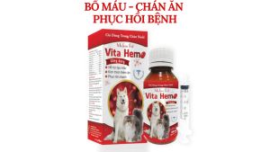 VITA HEMO Dung Dịch Hỗ Trợ Tạo Máu - Kích Thích Thèm Ăn - Phục Hồi Sau Bệnh Cho Chó Mèo 100ml