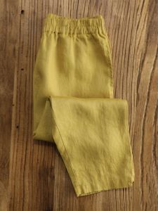 Quần Vải Lanh Harlan Nữ Mùa Hè 2025 Cao Cấp Nhỏ Gọn Độc Đáo Quần Dài Đến Giữa Bắp Chân Phong Cách Hàn Quốc