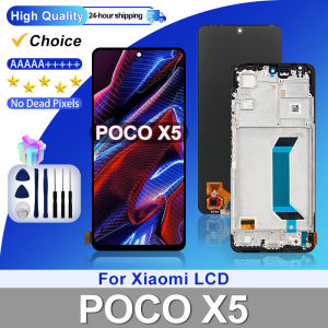 AMOLED For Xiaomi Poco X5 Lcd Display Touch Screen Digitizer with Frame for Poco X5 22111317PG 22111317PI Screen Replacement