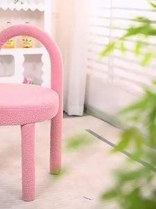 OXO Cream Style Cosmetic Chair Bedroom Dressing Stool Light Luxury Internet Celebrity Girls Manicure Modern Simple Dressing Table Chair Cute