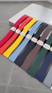 Fluoro Rubber Watch Band FKM Strap 18/19/20/21/22mm Butterfly Buckle Quick Release Adjustable Universal Bracelet for Men Women
