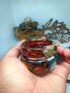 Gelang akar bahar merah motif C Size sedang