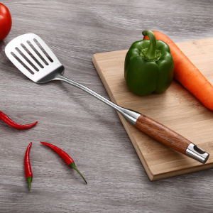 Heat Resistant Non Slip Stainless Steel Soup Spoon Ladle Cooking Spatula