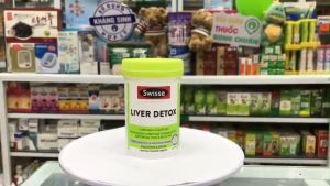 Thải độc gan Liver Detox Swisse Úc viên uống giúp thanh nhiệt thải độc mát gan lọ 120 viên