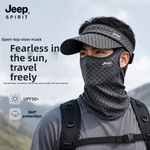 JEEP SPIRIT | Cool Ice Silk Sunscreen Face Mask Sun Hat