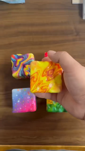 Unraion Squishy Maltose đá viên Water Cube đồ chơi xả stress Đàn hồi Chậm