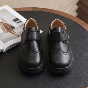 Giày Loafer Phong Cách Anh Quốc Màu Đen Cho Bé Trai