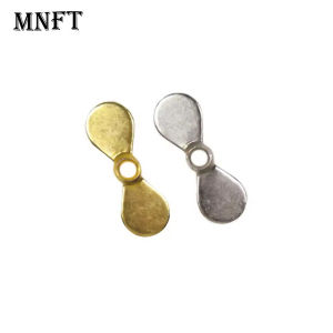 40Pcs Stainless Steel Small Propeller Spinner Blade DIY Hard Fishing Lure Hook Bait Proper Jig Spinner Bait Fishing Accessories