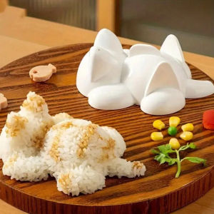 Cute Cat-Shaped Rice Sushi Mold DIY Kitchen Tool for Kids Mashed Potato Pumpkin Mash Baking Supplies Home Cooking Accessories