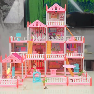 CoolToy Mainan rumah bermain anak-anak perempuan putri kecil kastil villa rumah boneka rumah