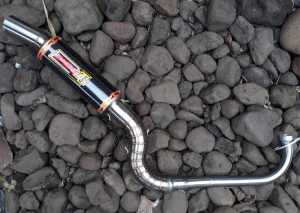 COD Knalpot motor Daeng carbon look all matic Vario Beat Mio Aerox Nmax dll. inlet 38/50 mm
