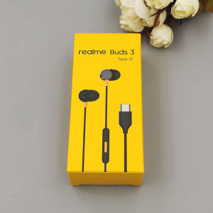 Realme Buds 3 3.5MM/Type C Earphone In-Ear Wired Sport Headset With Mic For Realme 15 14 12 13 Pro+ GT 3 5 6 7 Pro Q5 X3 C73 C75