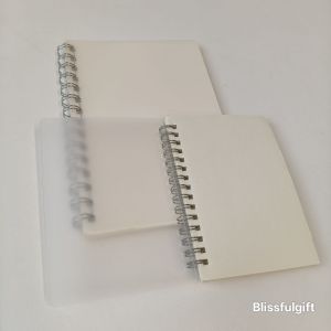 A6 A5 160Pages Translucent PP Cover School Student Notebook Spiral Wire Journal Planner Book