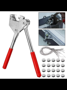 Kìm niêm phong tay cầm bọc nhựa bộ kìm khóa đồng 10mm cho đồng hồ nước niêm chì chống trộm