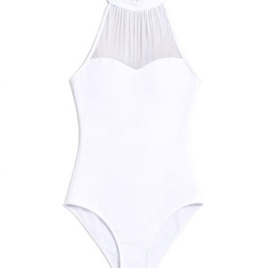 DAN’S GIRL | Performance Gymnastics Dancewear Halter Neck Mesh Panelled