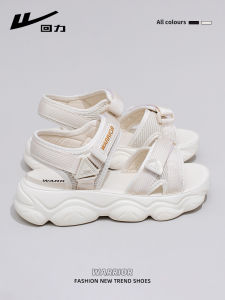 Womens Roman Beach Sandals Summer 2025 New Outdoor Sports Casual Thick Bottom Anti-slip Casual Shoes Low Cut Polyester up