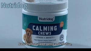 Nutridog Calming Chews: 300g Natural Pet Snacks for Composure & Relaxation