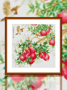 Spring Cross Stitch 2025 New Modern Handmade Small Piece Living Room Simple Style Cotton Fabric Chinese Style Series White Color