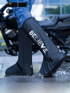 Tất Đi Mưa PVC Dày Chống Trượt Chống Thấm Nước Cho Nam Và Nữ Cao Đến Đầu Gối Thời Trang Mùa Hè 2023 Chống Thấm Nước