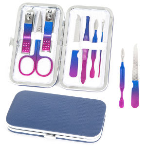 Bộ Dụng Cụ Cắt Móng Tay 7 Món Bằng Thép Không Gỉ Dụng Cụ Cắt Móng Tay Và Móng Chân Hộp Đựng Bằng Da PU Bộ Dụng Cụ Làm Móng Tay Quà Tặng Cho Nam Và Nữ