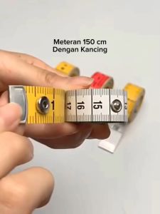 Meteran Jahit Kain Badan Dengan Kancing Lebih Ringkas Rapi Kualitas Jerman Bagus Awet