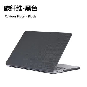 Carbon Fiber Texture Laptop Cases For Macbook Neo Air Pro 13 14 15 16 Case Hard M5 M4 M2 M1 Scratch Resistant Protective Cover
