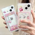 Cute Star Kirby Phone Case for iPhone 14/13 pro Max 11 Insertable Card Protective Shell Transparent Anti-Fall XR pro Card Holder Cover. 