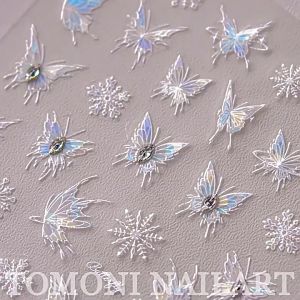 Sticker Nail 5D Sticker Nổi Dán Trang Trí Móng TOTOMI / Dụng cụ làm nail