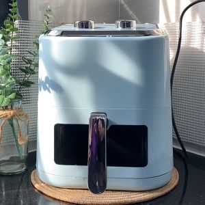 KASHIWA หม้อทอดไร้น้ำมัน หม้อทอดไฟฟ้า ขนาด 5.5 ลิตร รุ่น KW-824 (สีฟ้า) Air Fryer Kashiwa Kw 824 - Lazada