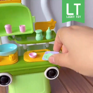 【Mid Year Promotion】Pokemon Kuromi Dining Car Kitchen Cooking Play Set Car Toys For Kids