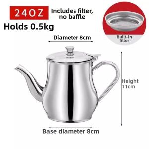 BAIXITANG | Thick Stainless Steel Filtered Oil Bottle