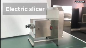 Máy thái lát rau củ quả và thịt đông lạnh tự động. Thương hiệu Anh Quốc cao cấp AOSIDA QP-D003