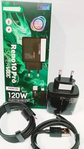Charger OPP RENO 10 Pro 120W Full Black Super Vooc Support Fast Charging