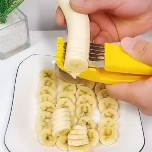 SSSuperior+ Easy Banana Slicer Hot Dog Peeler Household Fruit Salad Milkshake Cucumber Slicer Kitchen Gadgets
