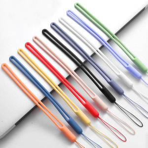 2pcs Mobile phone lanyard Speaker U disk short style umbrella hand rope Silicone lanyard phone chain phone charm strap