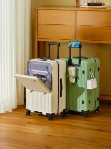 2025 New Multi-Functional Luggage Side Opening Frontal Password Travel Carry-On Suitcase for Men And Women High Fashion