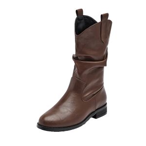 Agsdon | Brown Cowgirl Martin Boots