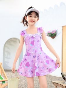 Bộ Đồ Bơi Trẻ Em Kiểu Hàn Quốc Đầm Xòe Eo Nhỏ Trung Bình Lớn Dễ Thương Học Sinh Đồ Bơi Phổ Biến Bộ Đồ Bơi