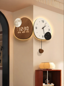 CTYLIGHTZ | Corner Electronic Clock with Perpetual Calendar Vintage Style