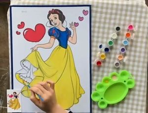 Paket Melukis Cat Akrilik 12 Warna & 2 Kuas: Peralatan Melukis Set Anak & Pemula