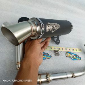 Knalpot Samlong Fullset Vario Beat Mio nmax pcx aerox dll(Gaok77 Racing speed)